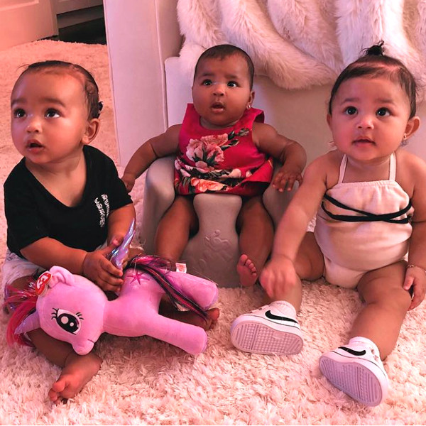 Chicago West, True Thompson, Stormi Webster, Kim Kardashian, Instagram Chicago West, True Thompson, Stormi Webster, Kim Kardashian, Instagram